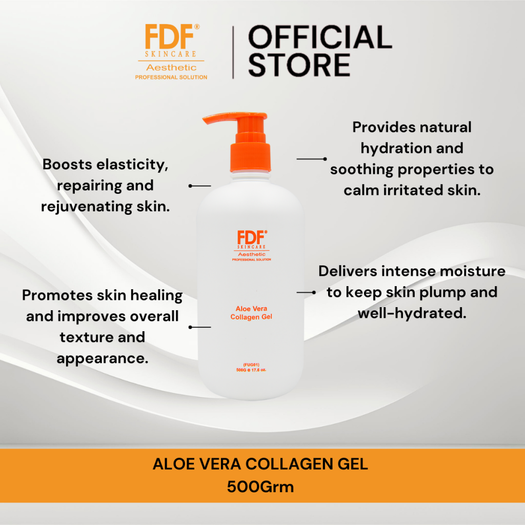 Aloe Vera Collagen Gel 500g - FDF Skincare